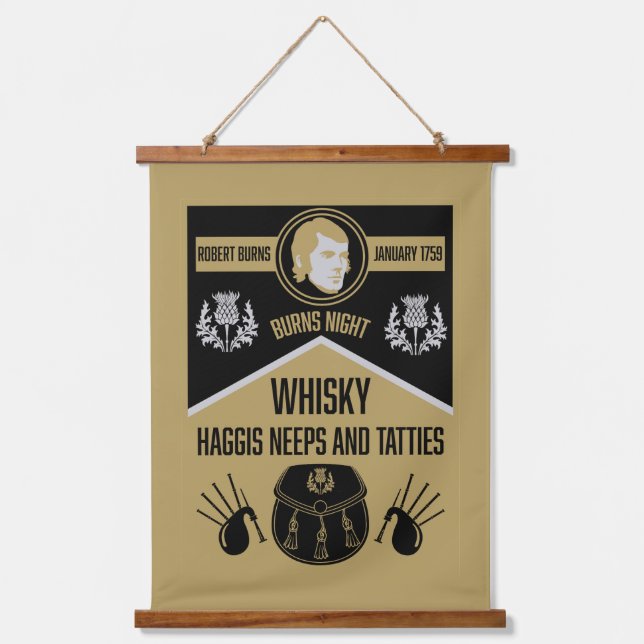 Tapisserie Suspendue Scottish Burns Night Supper (Recto)