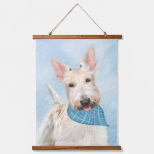 Tapisserie Suspendue Scottish Terrier Wheaten Dog Painting Art original