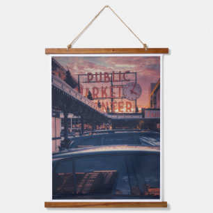 Tapisserie Suspendue Seattle Pike Market Centre Extérieur