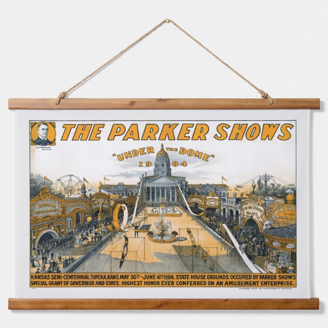 Tapisserie Suspendue Semi-centenaire du Kansas. State House Grounds. (Devant)