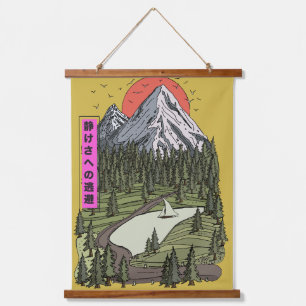 Tapisserie Suspendue Sérénité du lac de montagne : l'aventure du couche