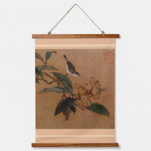 Tapisserie Suspendue Silvereye et loquats Hanging Tapes
