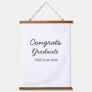Tapisserie Suspendue Simple congratulation graduation add your