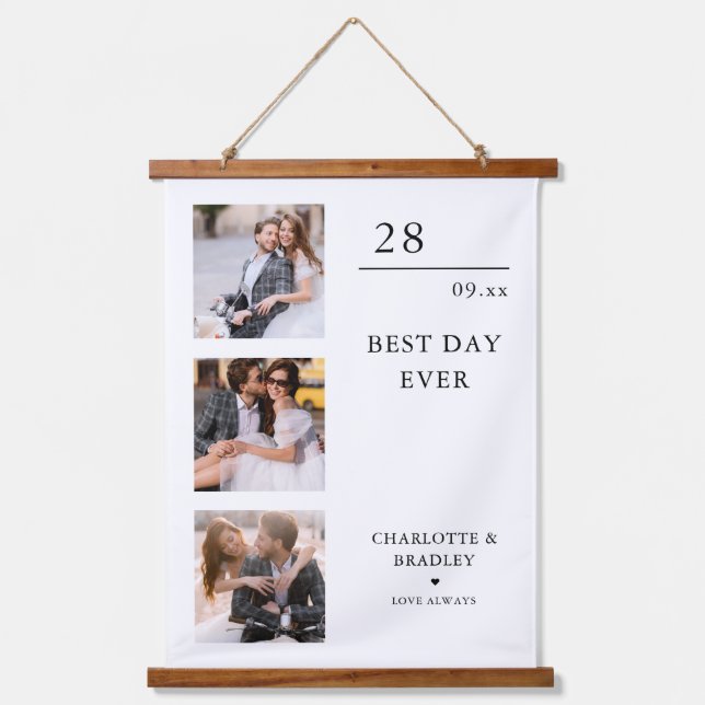 Tapisserie Suspendue Simple Mariage Couple 3 Photo (Recto)