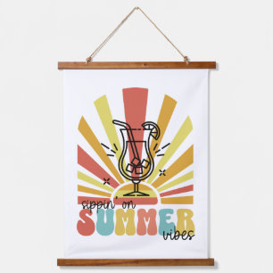 Tapisserie Suspendue Sirop Sur Les Vibrations De L'été, Soleil Rétro, V