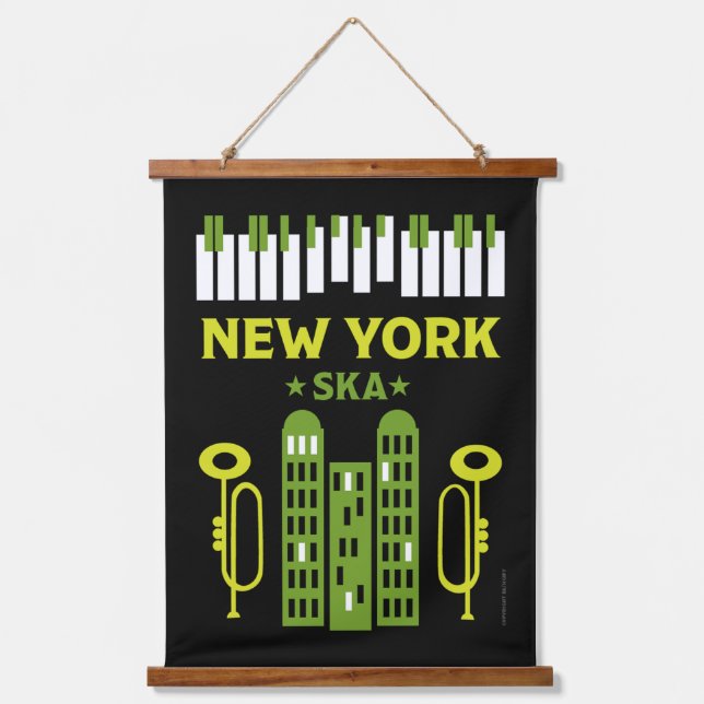 Tapisserie Suspendue Ska Jazz Music (Recto)