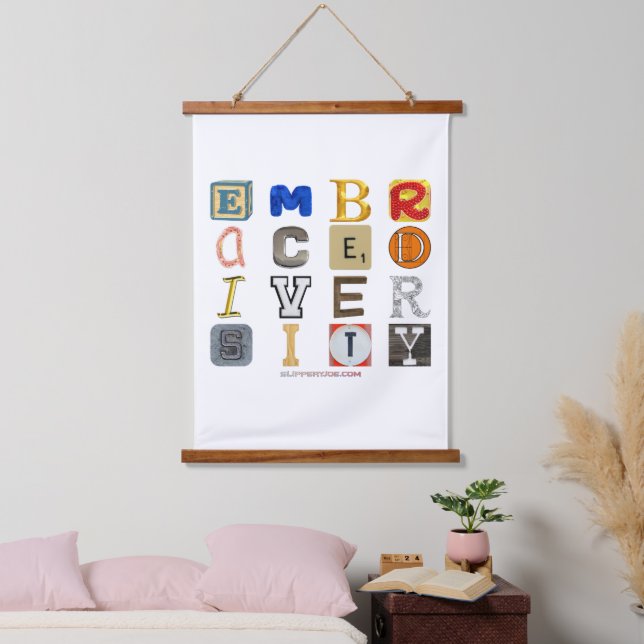 Tapisserie Suspendue SlipperyJoe embrasse la métaphore de la diversité  (Chambre à coucher)