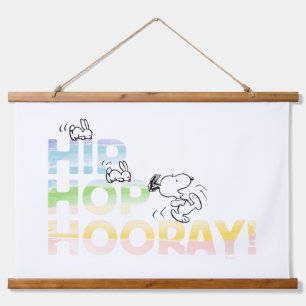 Tapisserie Suspendue Snoopy Hip hop Hooray Pâques