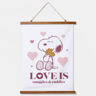 Tapisserie Suspendue Snoopy & Woodstock - L'amour c'est des lunettes et