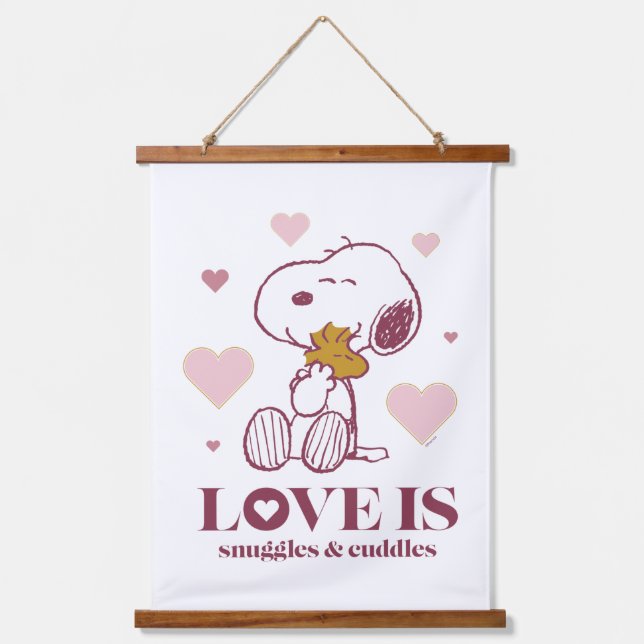 Tapisserie Suspendue Snoopy & Woodstock - L'amour c'est des lunettes et (Recto)