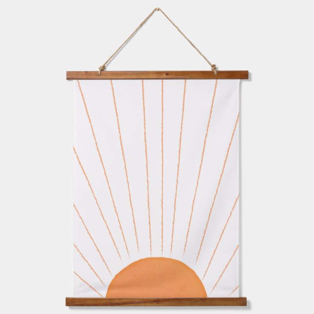 Tapisserie Suspendue Soleil Boho Simple (Recto)