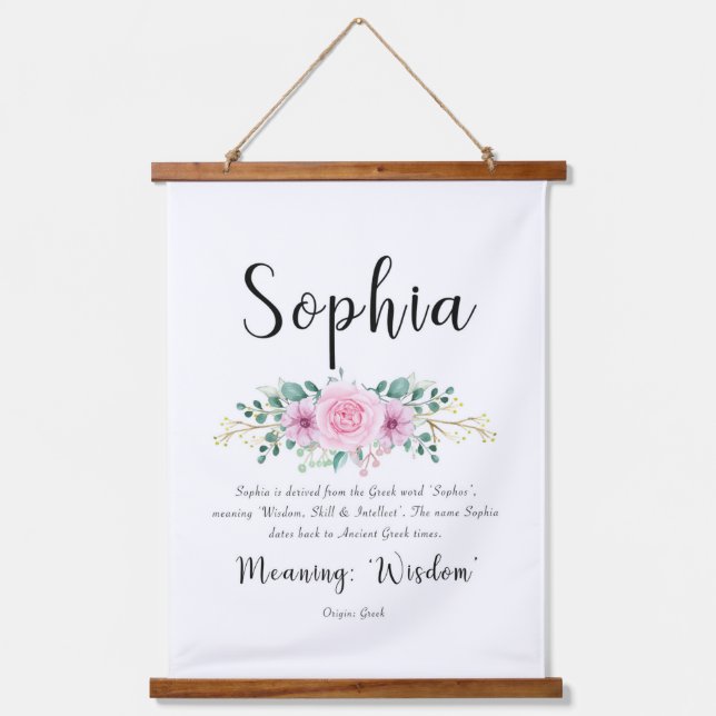 Tapisserie Suspendue Sophia Name Signifie Mur Hanging (Recto)