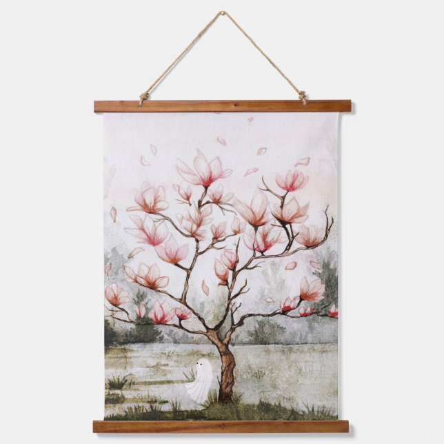 Tapisserie Suspendue Sous L'Arbre De Magnolia (Recto)