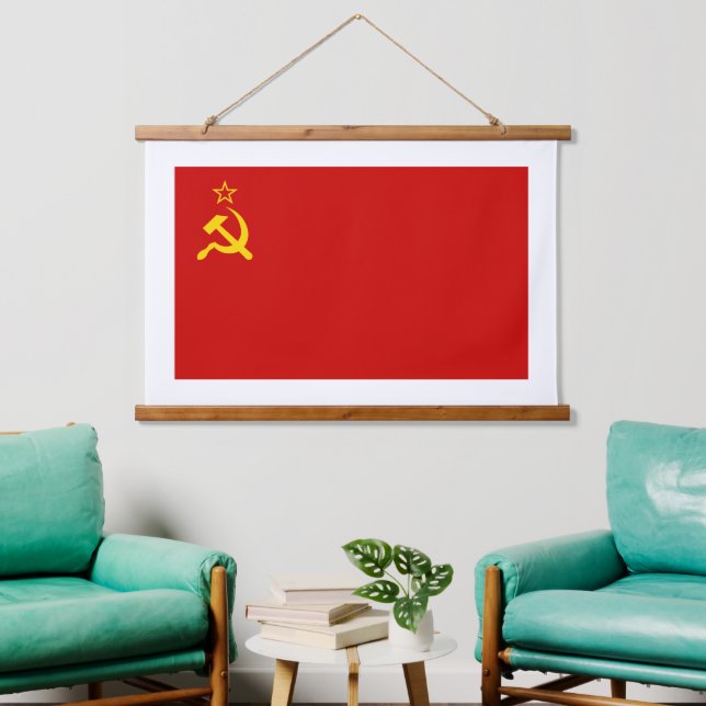 Tapisserie Suspendue Soviet Union Flag, USSR, CCCP, Communism, Lenin (Salon)