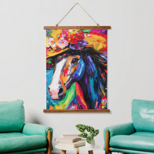 Tapisserie Suspendue Stallion floral
