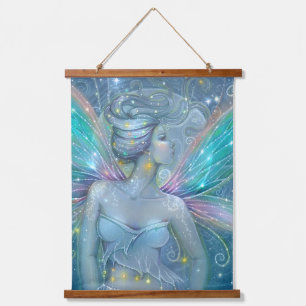 Tapisserie Suspendue Starry Night Fairy Imaginaire Art par Molly Harris