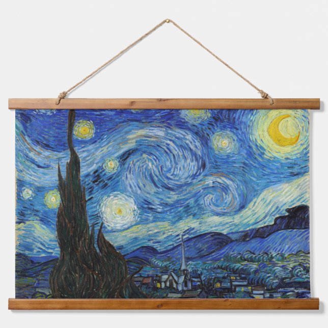 Tapisserie Suspendue Starry Night, Vincent van Gogh (Devant)