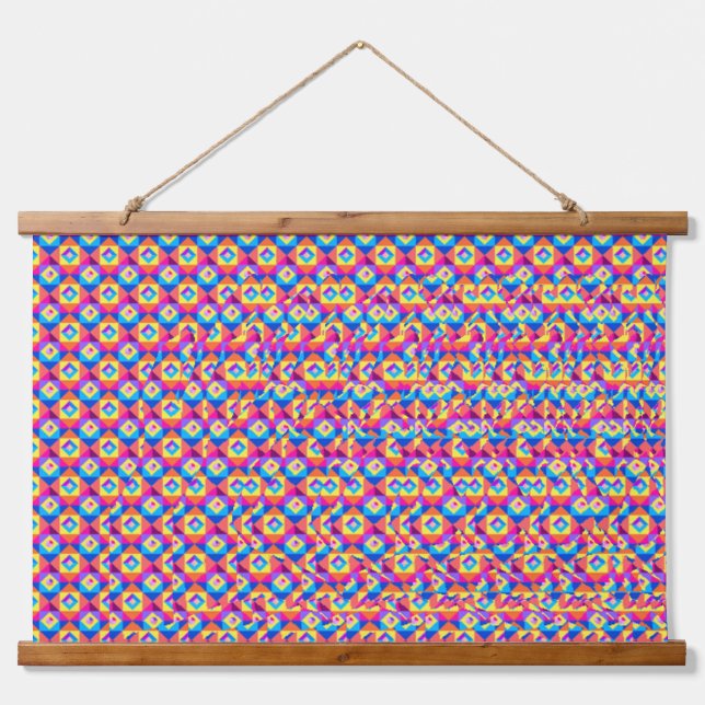 Tapisserie Suspendue Stereogram 3d Heart Hands design hanging art (Devant)