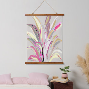 Tapisserie Suspendue Style d'art vectoriel Plante tropical Abstrait