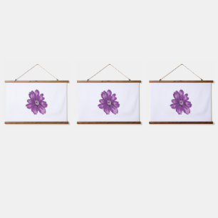 Tapisserie Suspendue Style Fille, Aubergine Légère, Cèdre Blanchi