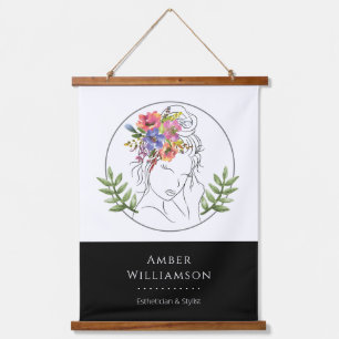 Tapisserie Suspendue Styliste Esthétique moderne Spa Élégant Chic Flora