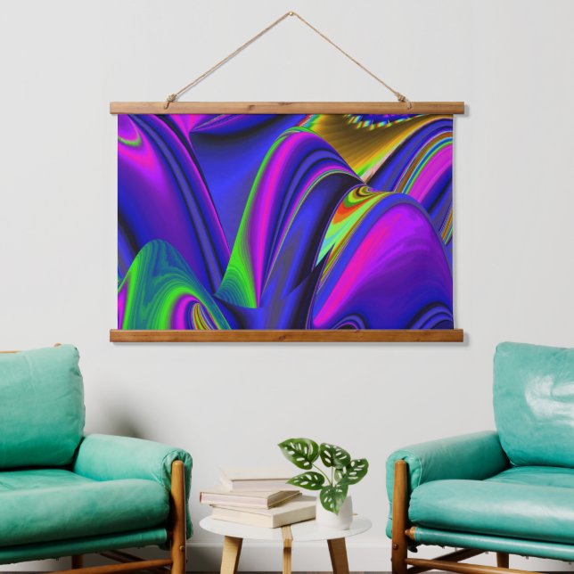 Tapisserie Suspendue Summerrainbow, Rainbowart 3D Abstrait (Salon)