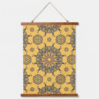 Tapisserie Suspendue Sunburst Mandala Motif