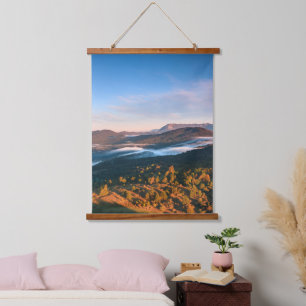 Tapisserie Suspendue Superbe paysage d'automne de Šilentabor, Slovénie