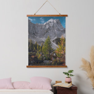 Tapisserie Suspendue Superbe paysage d'automne sous les montagnes