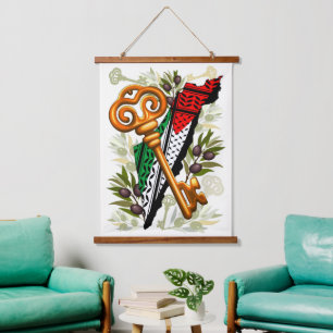 Tapisserie Suspendue Symbole clé palestinien du droit au retour