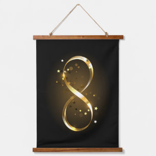 Tapisserie Suspendue Symbole d'infini doré