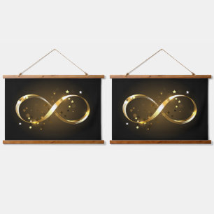 Tapisserie Suspendue Symbole d'infini doré