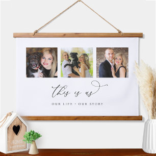 Tapisserie Suspendue Symbole "This is Us" Photo personnalisée