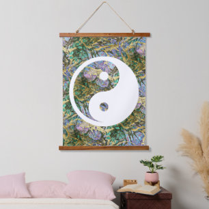 Tapisserie Suspendue Symbole Yin Yang - tatouage solide design 2