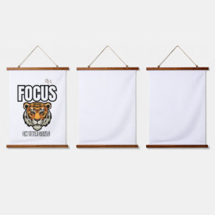 Tapisserie Suspendue T-shirt Tigre Se Concentrer sur Vos Objectifs Mo
