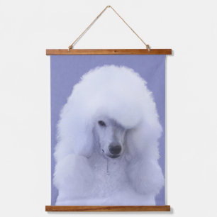 Tapisserie Suspendue Tableau blanc standard de caniche - Art original d