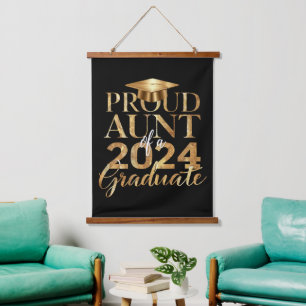 Tapisserie Suspendue Tante fière d'une promotion de diplômés de la prom