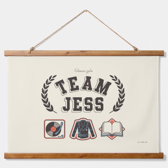 Tapisserie Suspendue Team Jess Gilmore Girls Design (Devant)