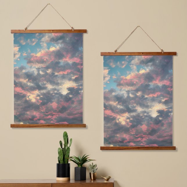 Tapisserie Suspendue Teintes miel (Asymétrique)