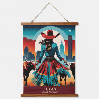 Tapisserie Suspendue Texas Travel : là où commence l'Ouest