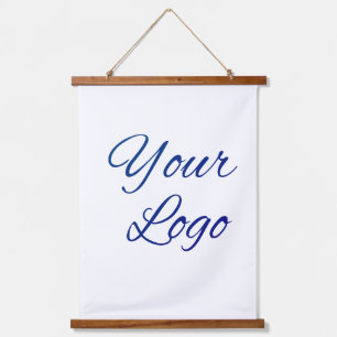 Tapisserie Suspendue texte simple minimal ajoutez votre logo/dessin ici