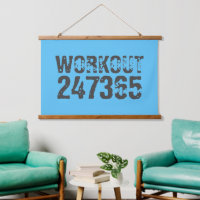 Texte usé et rayé Workout 247365 bleu