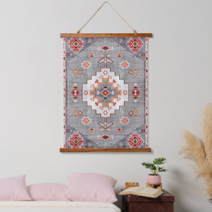 Tapisserie Suspendue Threads intemporels : Patrimoine Boho Geometry mar