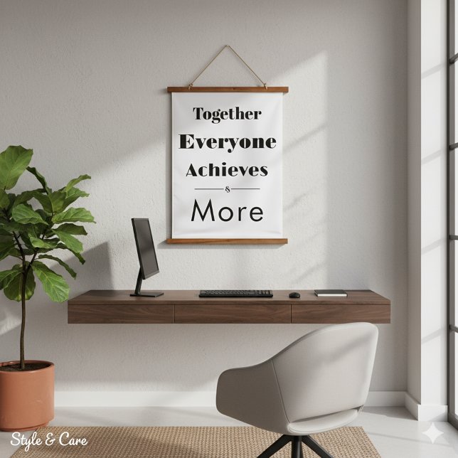 Tapisserie Suspendue Together Everyone Achieves More - (Together Everyone Achieves More - Hanging Tapestry)