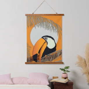 Tapisserie Suspendue Toucan Vintage