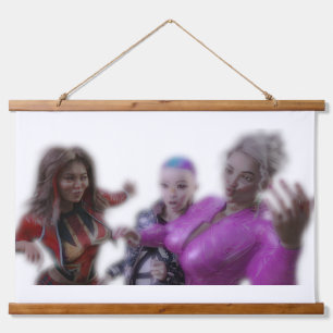 Tapisserie Suspendue Trois Drôles de Dames