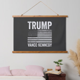 Tapisserie Suspendue Trump Vance Kennedy Election 2024 - Drapeau améric