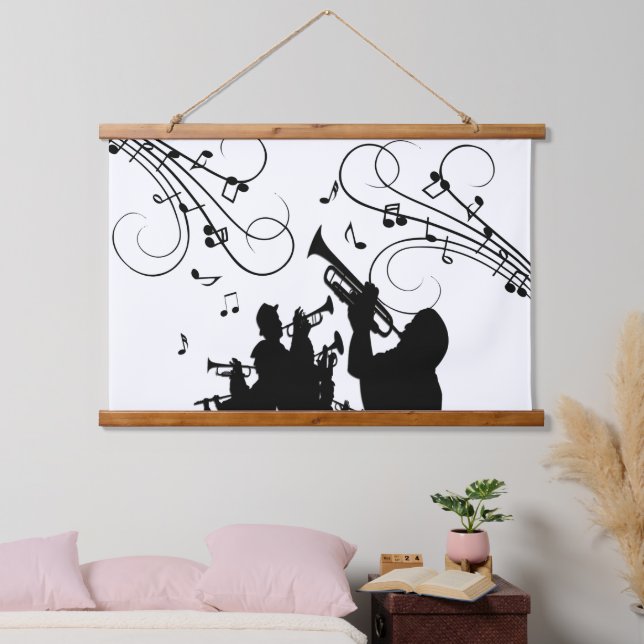 Tapisserie Suspendue Trumpet Section Jazz (Chambre à coucher)