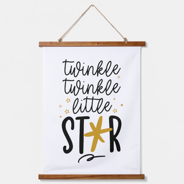 Tapisserie Suspendue Twinkle Twinkle Little Star Doodle (Recto)