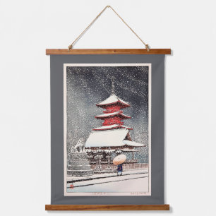 Tapisserie Suspendue Ueno Tōshō-gū, Hasui Kawase, Gravure sur bois